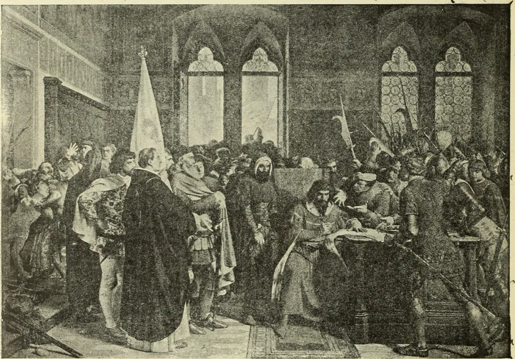 An illustration from La scultura, la pittura di U. Fleres, P. Molmenti, U. Ojetti, G. Menasci : le arti applicate di Guido Menasci, 1900, leaf 277