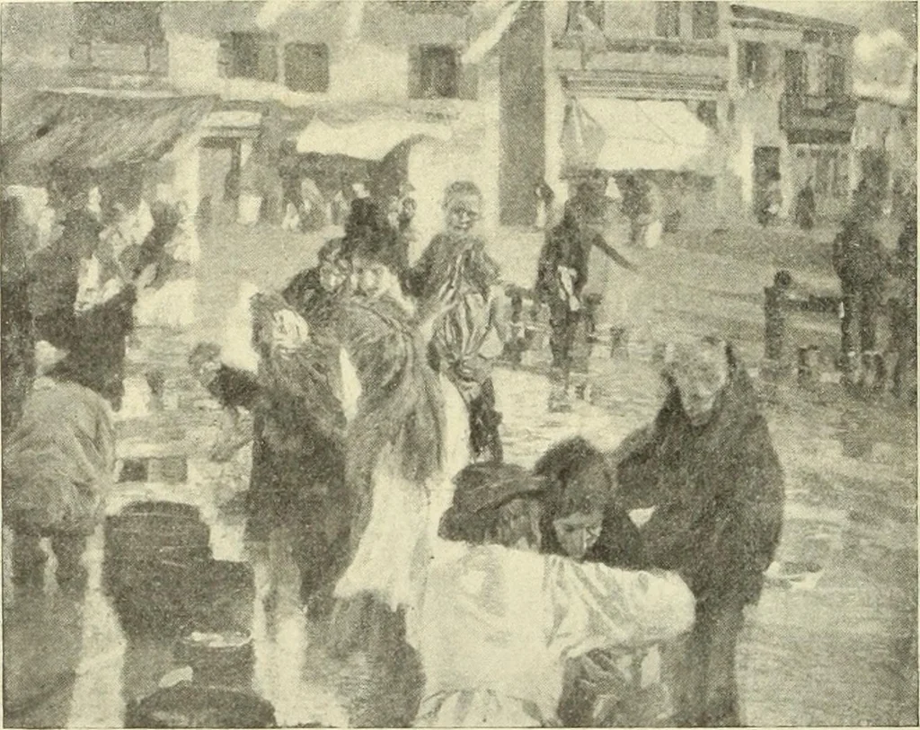 An illustration from La scultura, la pittura di U. Fleres, P. Molmenti, U. Ojetti, G. Menasci : le arti applicate di Guido Menasci, 1900, leaf 301
