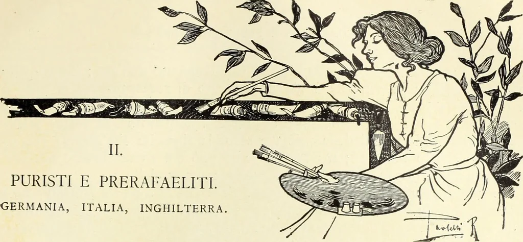 An illustration from La scultura, la pittura di U. Fleres, P. Molmenti, U. Ojetti, G. Menasci : le arti applicate di Guido Menasci, 1900, leaf 340