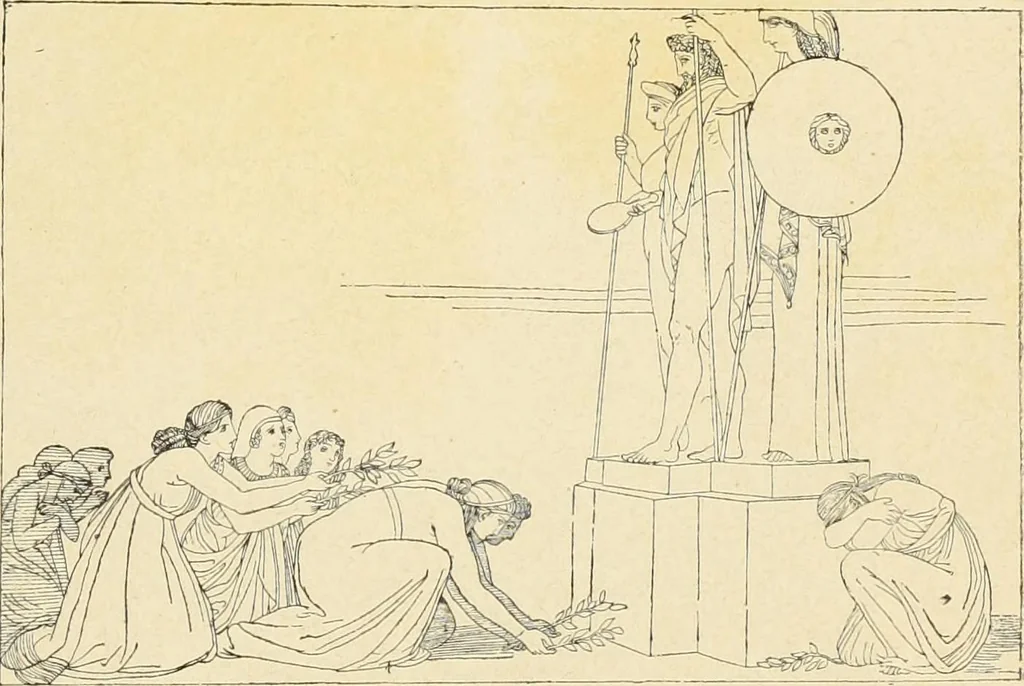 An illustration from La scultura, la pittura di U. Fleres, P. Molmenti, U. Ojetti, G. Menasci : le arti applicate di Guido Menasci, 1900, leaf 38