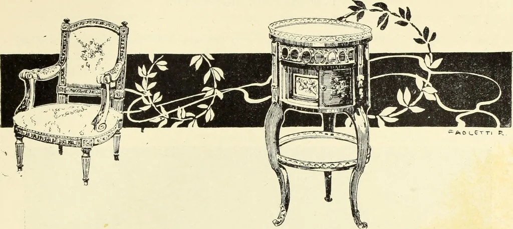An illustration from La scultura, la pittura di U. Fleres, P. Molmenti, U. Ojetti, G. Menasci : le arti applicate di Guido Menasci, 1900, leaf 430