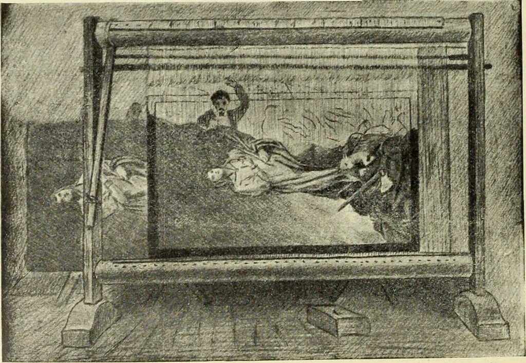 An illustration from La scultura, la pittura di U. Fleres, P. Molmenti, U. Ojetti, G. Menasci : le arti applicate di Guido Menasci, 1900, leaf 447
