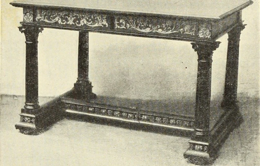 An illustration from La scultura, la pittura di U. Fleres, P. Molmenti, U. Ojetti, G. Menasci : le arti applicate di Guido Menasci, 1900, leaf 458