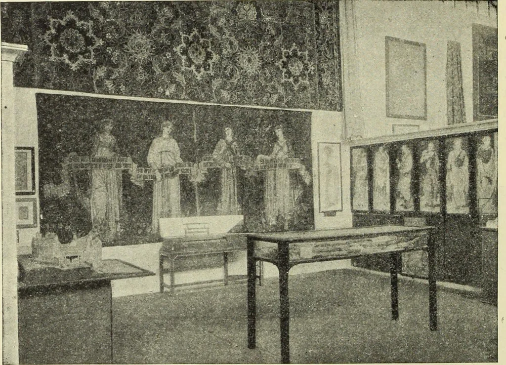 An illustration from La scultura, la pittura di U. Fleres, P. Molmenti, U. Ojetti, G. Menasci : le arti applicate di Guido Menasci, 1900, leaf 479