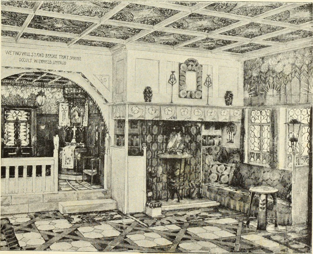 An illustration from La scultura, la pittura di U. Fleres, P. Molmenti, U. Ojetti, G. Menasci : le arti applicate di Guido Menasci, 1900, leaf 482