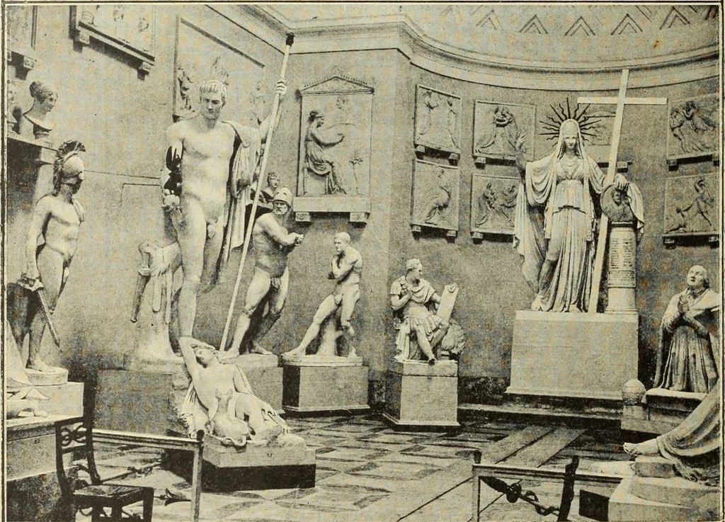 An illustration from La scultura, la pittura di U. Fleres, P. Molmenti, U. Ojetti, G. Menasci : le arti applicate di Guido Menasci, 1900, leaf 49