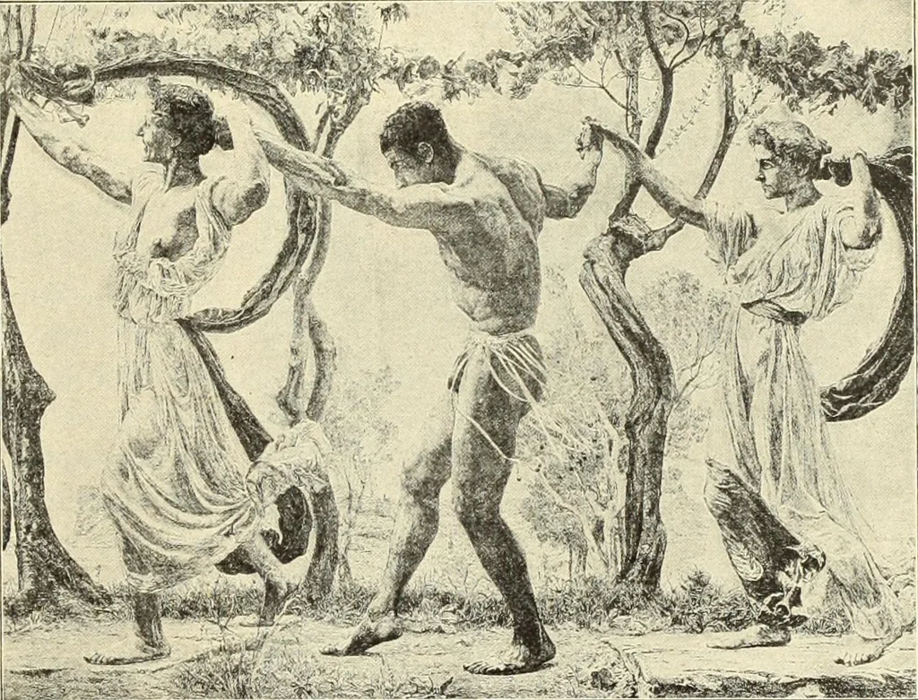 An illustration from La scultura, la pittura di U. Fleres, P. Molmenti, U. Ojetti, G. Menasci : le arti applicate di Guido Menasci, 1900, leaf 530