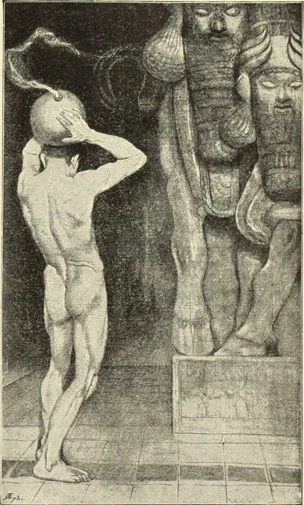 An illustration from La scultura, la pittura di U. Fleres, P. Molmenti, U. Ojetti, G. Menasci : le arti applicate di Guido Menasci, 1900, leaf 534