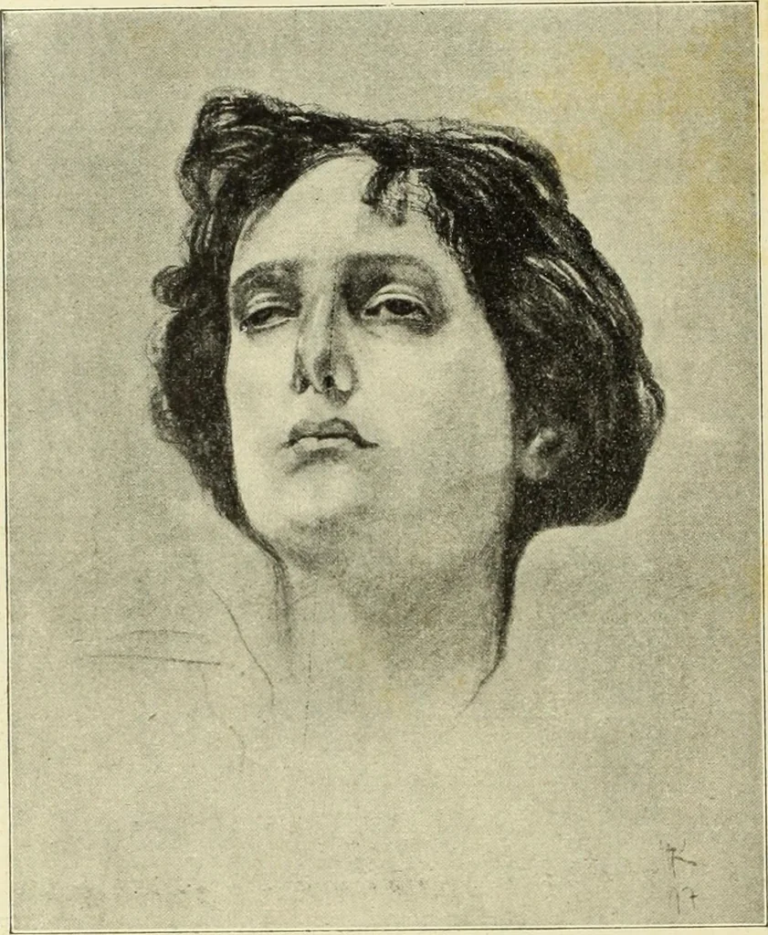 An illustration from La scultura, la pittura di U. Fleres, P. Molmenti, U. Ojetti, G. Menasci : le arti applicate di Guido Menasci, 1900, leaf 535
