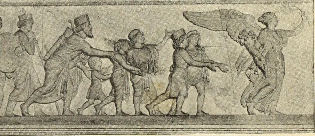 An illustration from La scultura, la pittura di U. Fleres, P. Molmenti, U. Ojetti, G. Menasci : le arti applicate di Guido Menasci, 1900, leaf 64