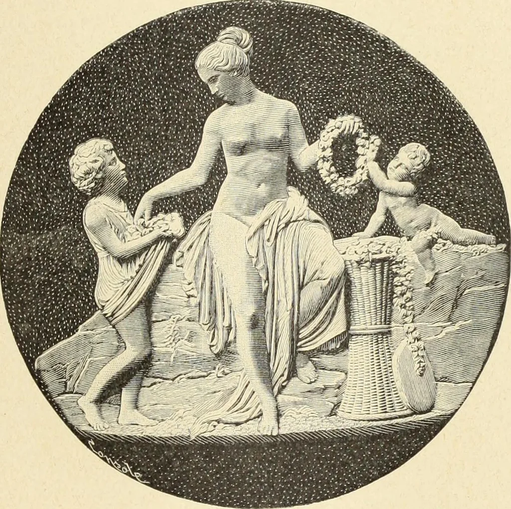 An illustration from La scultura, la pittura di U. Fleres, P. Molmenti, U. Ojetti, G. Menasci : le arti applicate di Guido Menasci, 1900, leaf 70