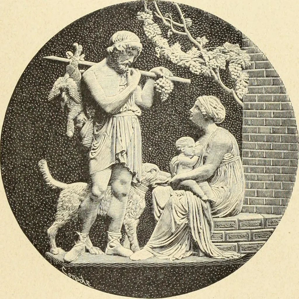 An illustration from La scultura, la pittura di U. Fleres, P. Molmenti, U. Ojetti, G. Menasci : le arti applicate di Guido Menasci, 1900, leaf 72