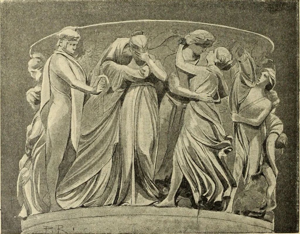 An illustration from La scultura, la pittura di U. Fleres, P. Molmenti, U. Ojetti, G. Menasci : le arti applicate di Guido Menasci, 1900, leaf 79