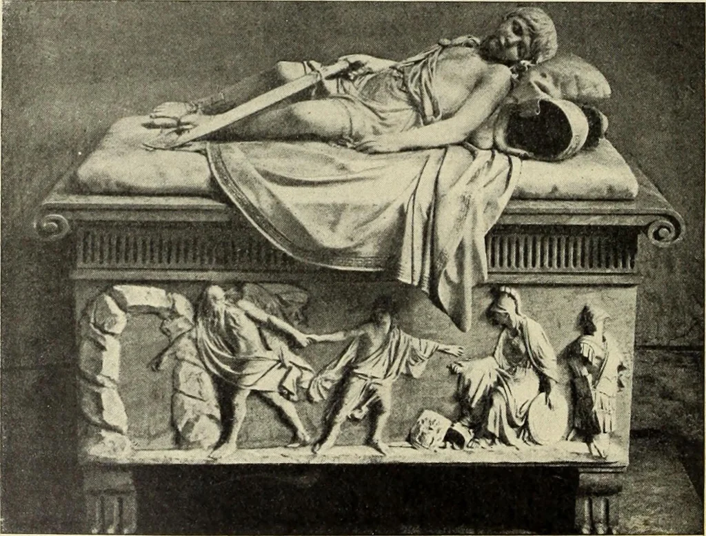 An illustration from La scultura, la pittura di U. Fleres, P. Molmenti, U. Ojetti, G. Menasci : le arti applicate di Guido Menasci, 1900, leaf 85