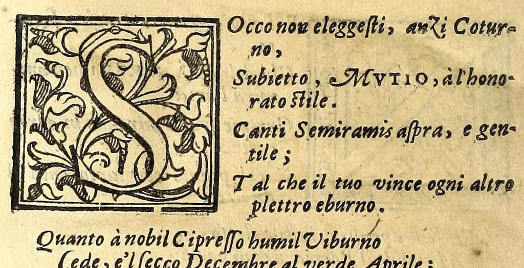 An illustration from La Semiramis : tragedia, 1593, leaf 188