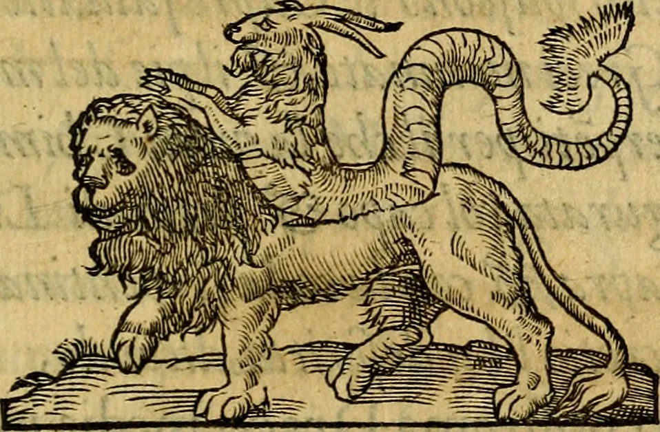 An illustration from La sententiose imprese, et dialogo del Symeone. Con la verificatione del sito di Gergobia, la geografia d'Ouernia, la figura & tempio d'Apolline in Velay; & il suo hieroglyfico monumento, natiuità, vita & epitaffio, 1560, leaf 190