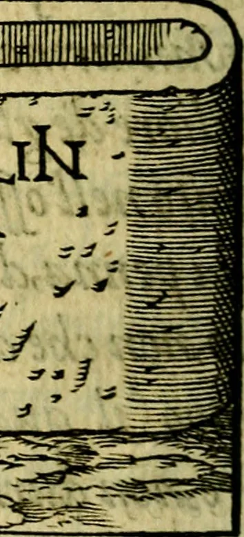 An illustration from La sententiose imprese, et dialogo del Symeone. Con la verificatione del sito di Gergobia, la geografia d'Ouernia, la figura & tempio d'Apolline in Velay; & il suo hieroglyfico monumento, natiuità, vita & epitaffio, 1560, leaf 331