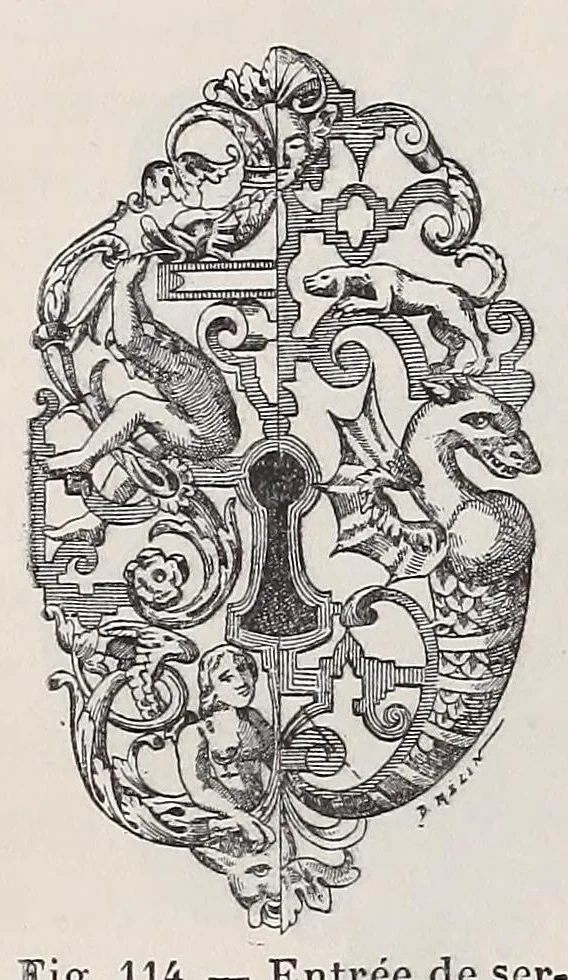 An illustration from La serrurerie, 1921, leaf 162