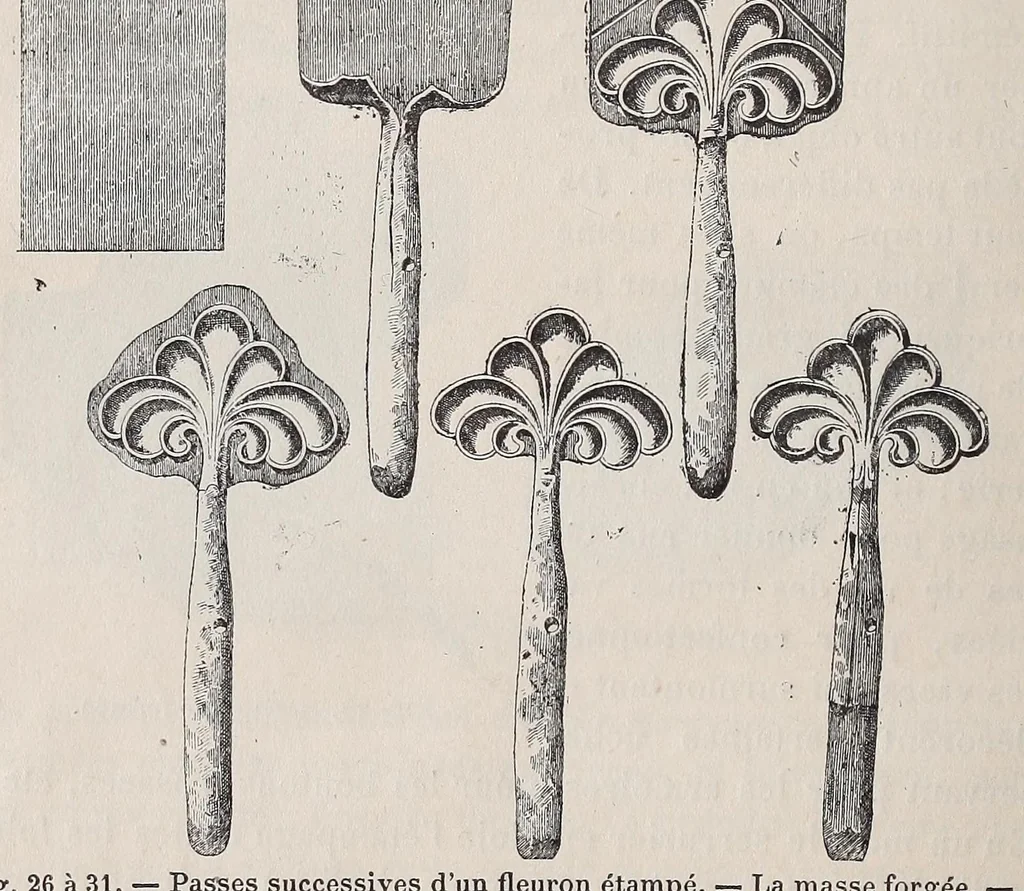 An illustration from La serrurerie, 1921, leaf 42