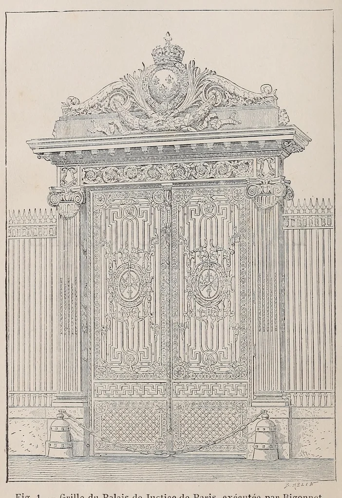 An illustration from La serrurerie, 1921, leaf 6