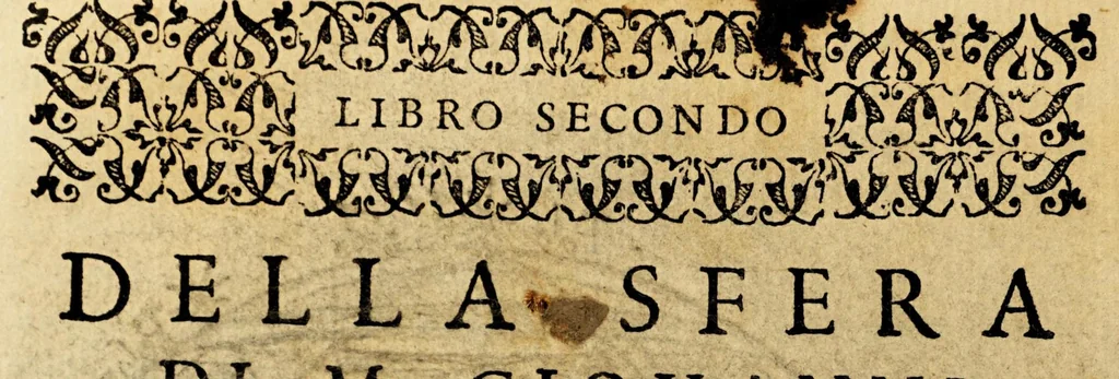 An illustration from La sfera di messer Giouanni Sacrobosco, 1579, leaf 34