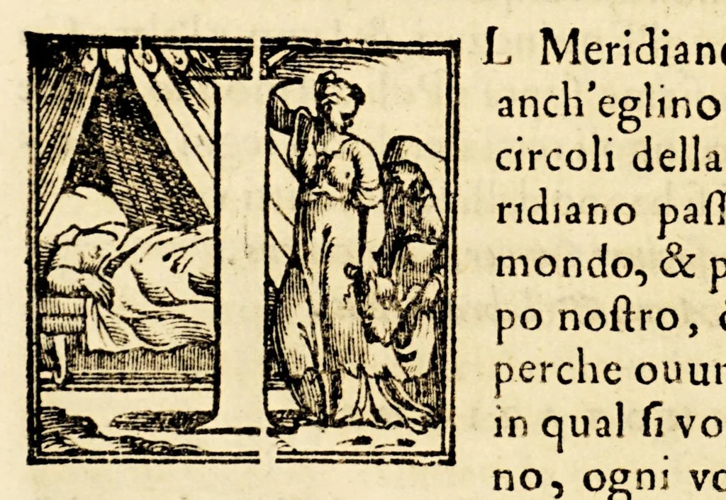 An illustration from La sfera di messer Giouanni Sacrobosco, 1579, leaf 42
