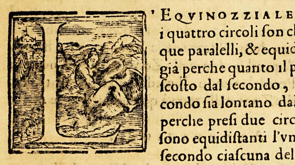 An illustration from La sfera di messer Giouanni Sacrobosco, 1579, leaf 47