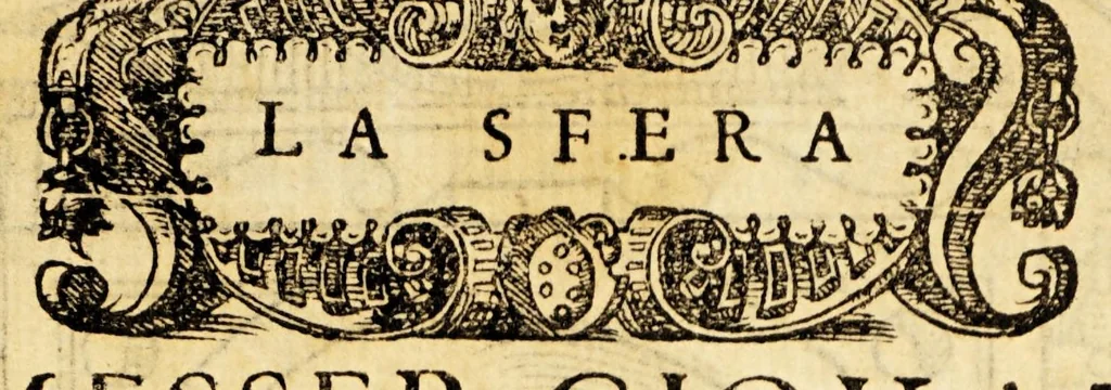 An illustration from La sfera di messer Giouanni Sacrobosco, 1579, leaf 5