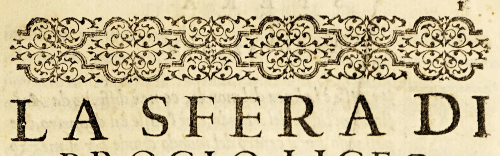 An illustration from La sfera di Proclo Liceo, 1573, leaf 15