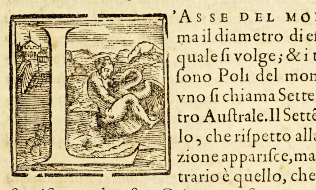 An illustration from La sfera di Proclo Liceo, 1573, leaf 15