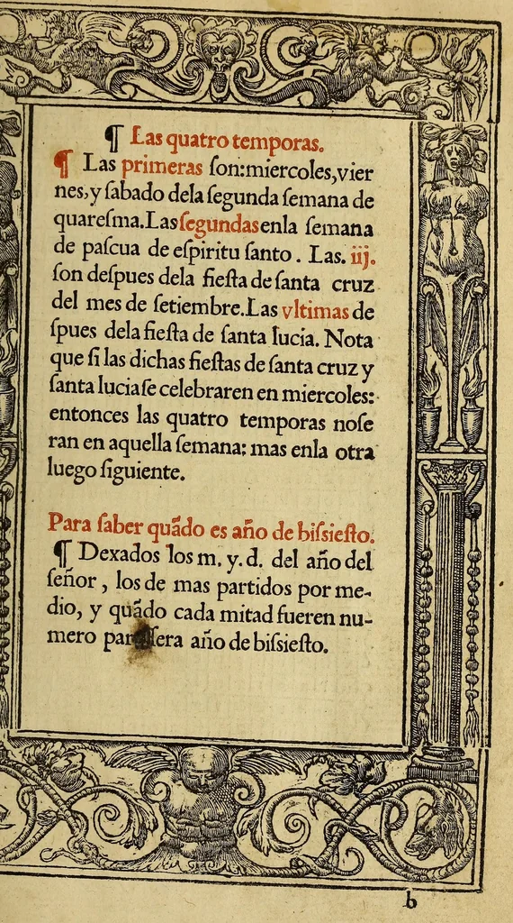 An illustration from Las horas de Nuestra Señora segu[n] el vso romano : enlas quales son añadidas muchas oraciones muy deuotas. : Y de nueuo el rosario de Nuestra Señora: y son ad longu[m] ésin [sic] require, 1551, leaf 21
