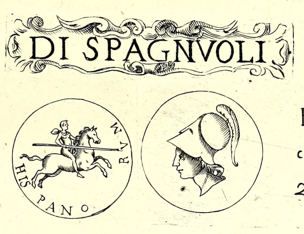 An illustration from La Sicilia di Filippo Paruta descritta con medaglie, e ristampata con aggiunta da Leonardo Agostini : hora in miglior ordine disposta da Marco Maier : arrichita d'una descrittione compendiosa di quella famosa isola, & illustrata d'una succinta dichiaratione non più stampata intorno alle sue medaglie : con l'aggiunta della cronologia accomodata alla sudetta historia, 1697, leaf 327