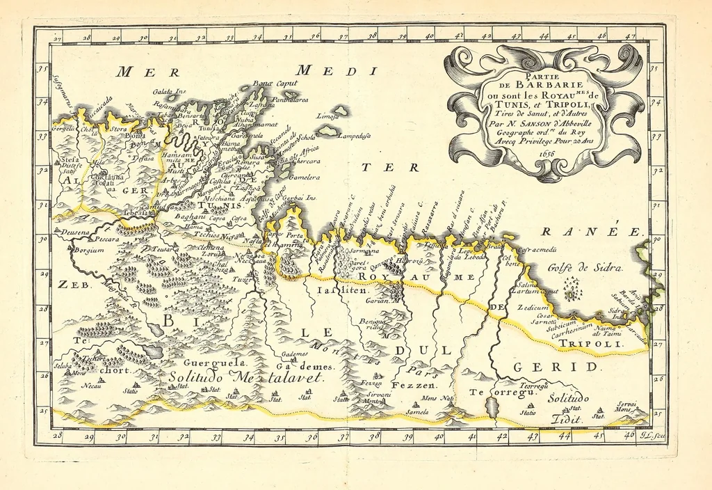 An illustration from [L'Asie, l'Afrique, l'Europe, et l'Amerique en plusieurs cartes nouvelles, et exactes] [cartographic material], 1658, leaf 245