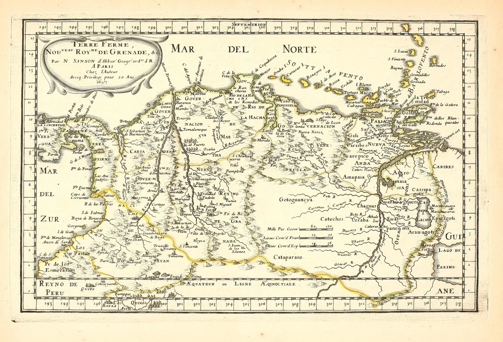 An illustration from [L'Asie, l'Afrique, l'Europe, et l'Amerique en plusieurs cartes nouvelles, et exactes] [cartographic material], 1658, leaf 537