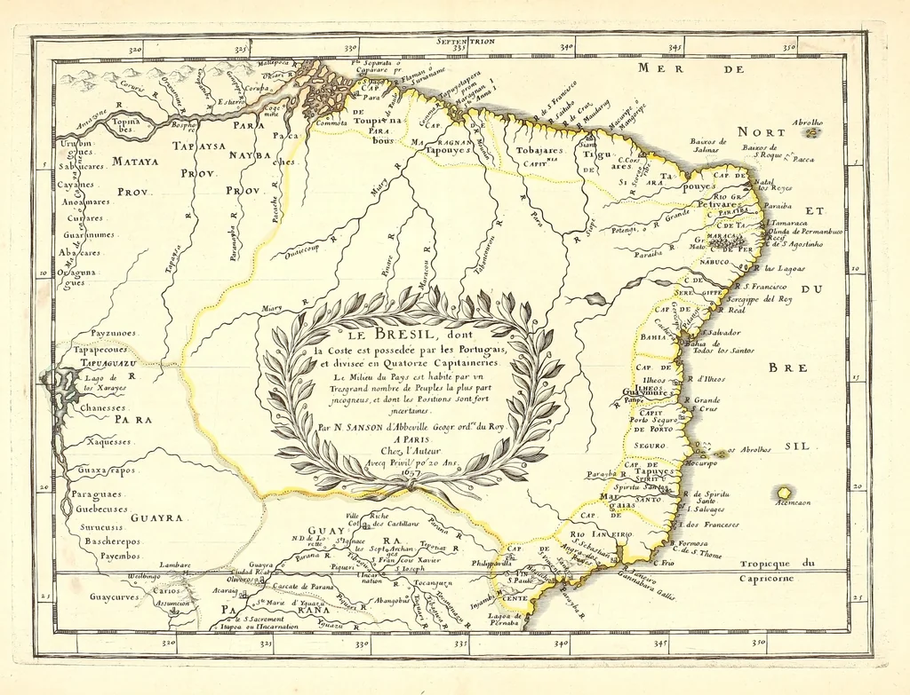 An illustration from [L'Asie, l'Afrique, l'Europe, et l'Amerique en plusieurs cartes nouvelles, et exactes] [cartographic material], 1658, leaf 575