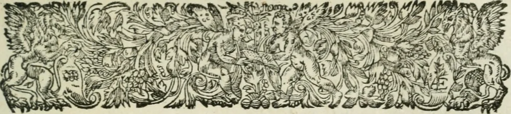 An illustration from La Silvanire, ou, La morte-vive, 1631, leaf 94