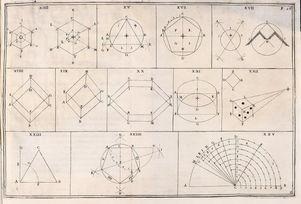 An illustration from La simmetria dell'ottima fortificatione regolare, 1630, leaf 43
