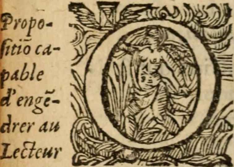 An illustration from L'asne d'or; ov, Les metamorphoses. Illvstré de commentaires apposez au bout de chasque liure, qui facilitent l'intention de l'auteur .., 1616, leaf 57