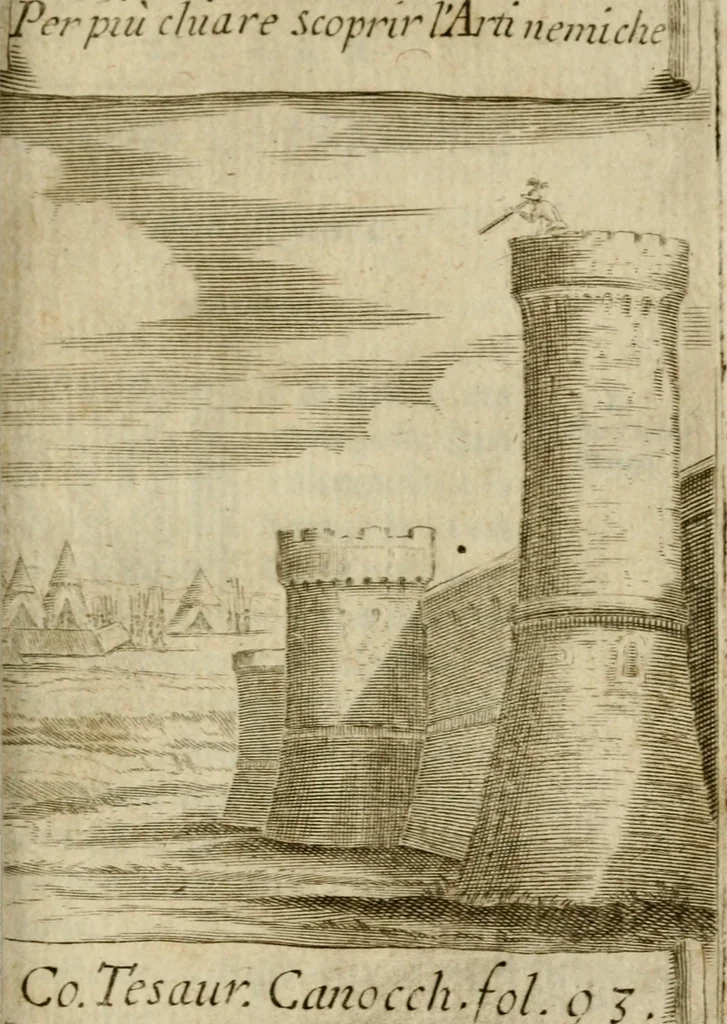 An illustration from La spada di honore : libro primo delle Osseruazioni caualeresche, 1672, leaf 242