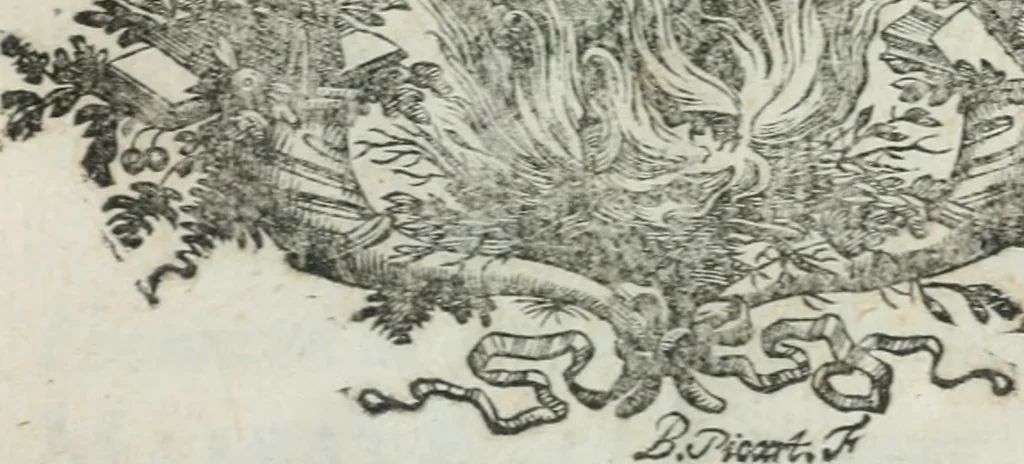 An illustration from La sphére du monde, selon l'hypothèse de Copernic ... décrite, démontrée, & comparée avec les sphéres & les systèmes de Ptolomée, & de Tyco-Brahé, 1707, leaf 4