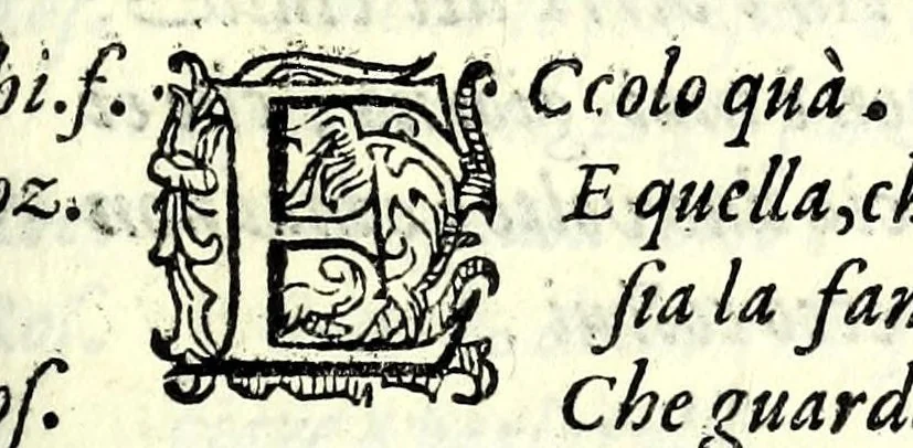 An illustration from La spina : comedia, 1592, leaf 53
