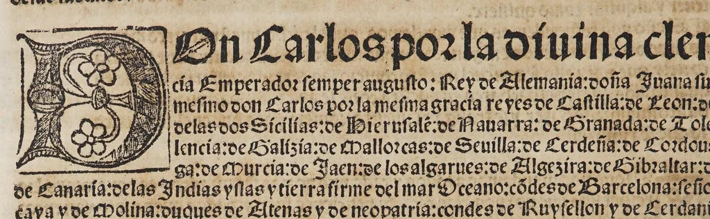 An illustration from Las pregmaticas y capitulos que Su Magestad del emperador y rey nuestro señor hizo en las cortes de Ualladolid, el año de mil [y] quinientos [y] treynta y siete. : Con la declaracion que sobre los trajes y sedas hizo., 1545, leaf 40