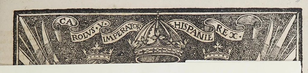 An illustration from Las pregmaticas y capitulos que Su Magestad del emperador y rey nuestro señor hizo en las cortes de Ualladolid, el año de mil [y] quinientos [y] treynta y siete. : Con la declaracion que sobre los trajes y sedas hizo., 1545, leaf 43