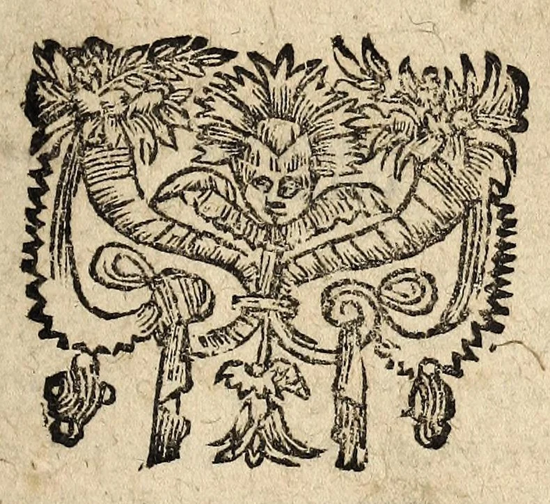 An illustration from L'assassinat et parricide commis en la personne du treschrestien, & tresillustre roy de France & de Pologne, Henry troisiesme du nom. Avec la coppie des lettres de Sa Majesté, escrittes au comte de Montbeliart depuis sa blessure., 1589, leaf 11