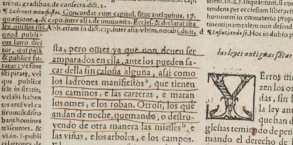 An illustration from Las siete partidas del sabio rey don Alonso el Nono,, 1587, leaf 207