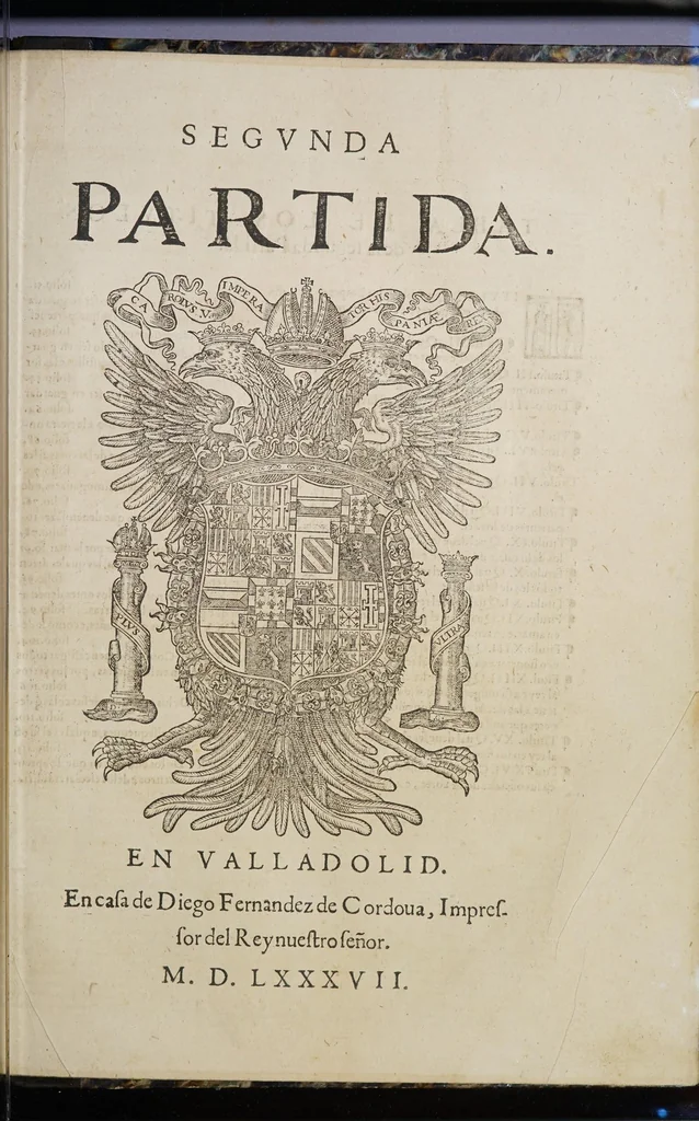 An illustration from Las siete partidas del sabio rey don Alonso el Nono,, 1587, leaf 307