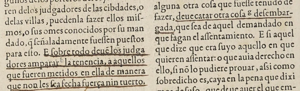 An illustration from Las siete partidas del sabio rey don Alonso el Nono,, 1587, leaf 100