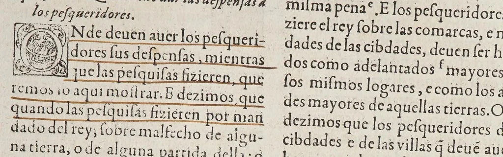 An illustration from Las siete partidas del sabio rey don Alonso el Nono,, 1587, leaf 175