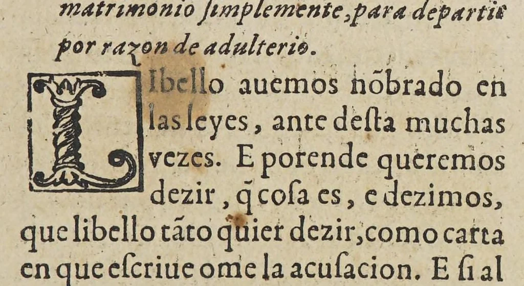 An illustration from Las siete partidas del sabio rey don Alonso el Nono,, 1587, leaf 425