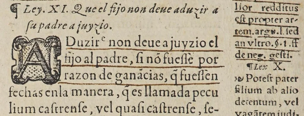 An illustration from Las siete partidas del sabio rey don Alonso el Nono,, 1587, leaf 472
